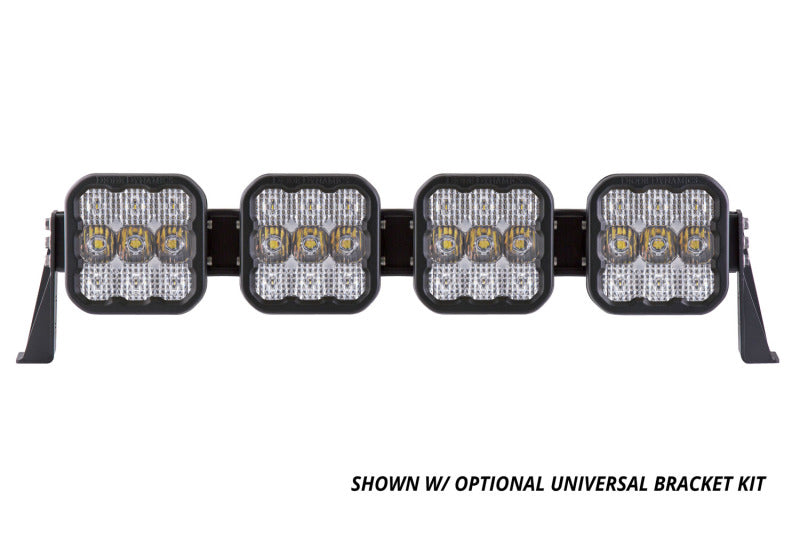 Diode Dynamics SS5 Pro Universal CrossLink 4-Pod Lightbar - Yellow Driving - DD7253