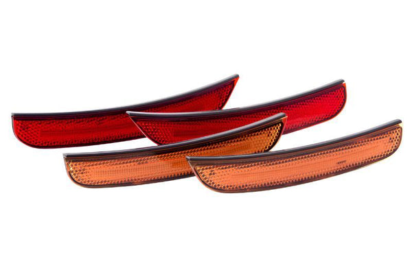 Diode Dynamics 15-21 Dodge Charger LED Sidemarkers - Amber Red (set) - DD5111 for 2015-2023 Dodge Charger - front view