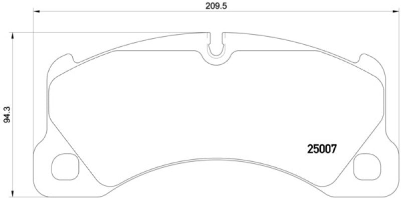 Hella 2012+ Porsche Cayenne 958 Front Brake Pad Set - 355015801