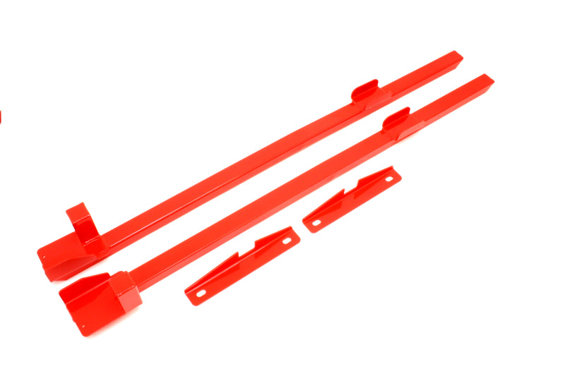 BMR 79-93 Fox Mustang Hardtop Only Weld-On Boxed Premium Subframe Connectors - Red - SFC010R for 1979-1993 Ford Mustang