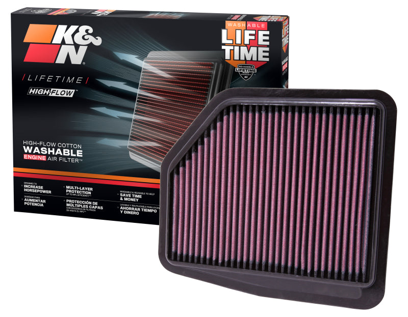 K&N 09 Suzuki Grand Vitara 2.4L Drop In Air Filter - 33-2429