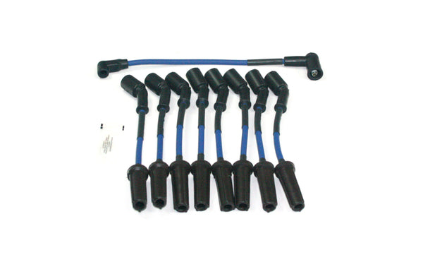 JBA 10-20 GM 6.2L Camaro Ignition Wires - Blue - W08129 for 2010-2018 Chevrolet Camaro - front view