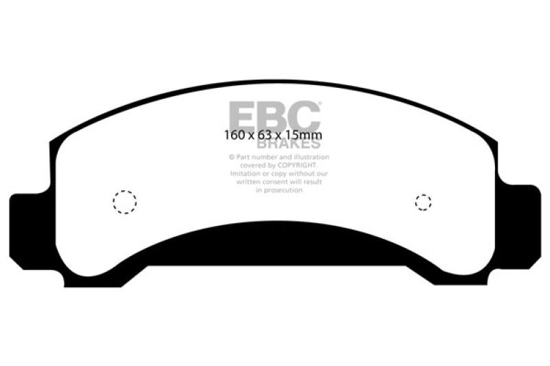 EBC 94-97 Ford Aerostar 3.0 Greenstuff Front Brake Pads - DP61085