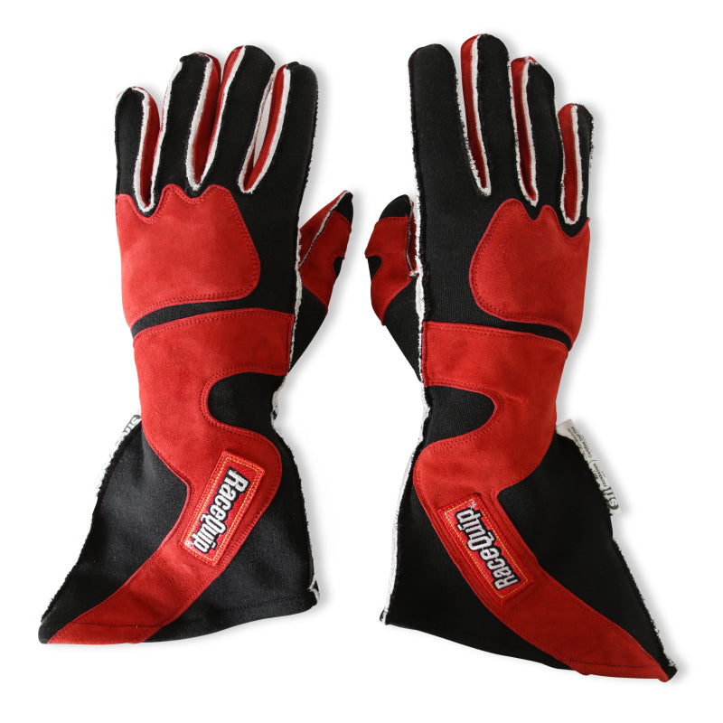 RaceQuip SFI-5 Red/Black Small Outseam Angle Cut Glove - 359102RQP
