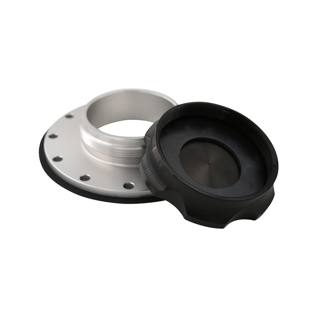 Aeromotive Fillcap - Screw-On - 3in - Flanged - 6-Bolt - Black - 18730