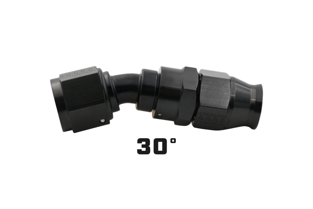 Aeromotive PTFE Hose End - AN-06 - 90 Deg - Black Anodized - 15352