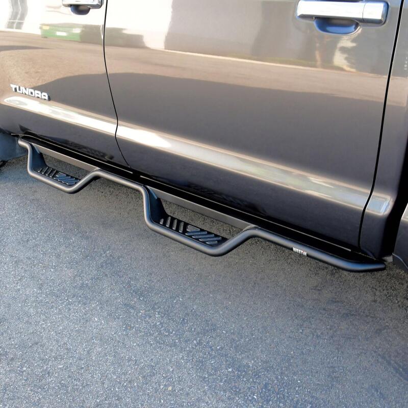 Tundra Step Bars Oval Nerf Bars - Fits 2007-2021 Toyota Tundra CrewMax ( Black) Westin Pro Traxx 4