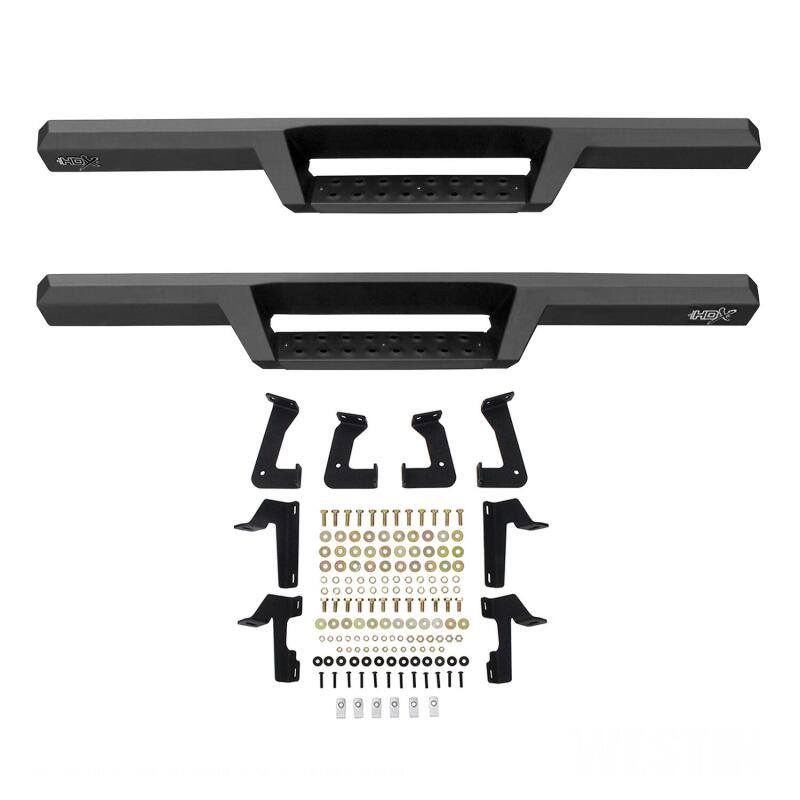 Westin 18-20 Jeep Wrangler JL 2DR HDX Drop Nerf Step Bars - Textured Black - 56-14055
