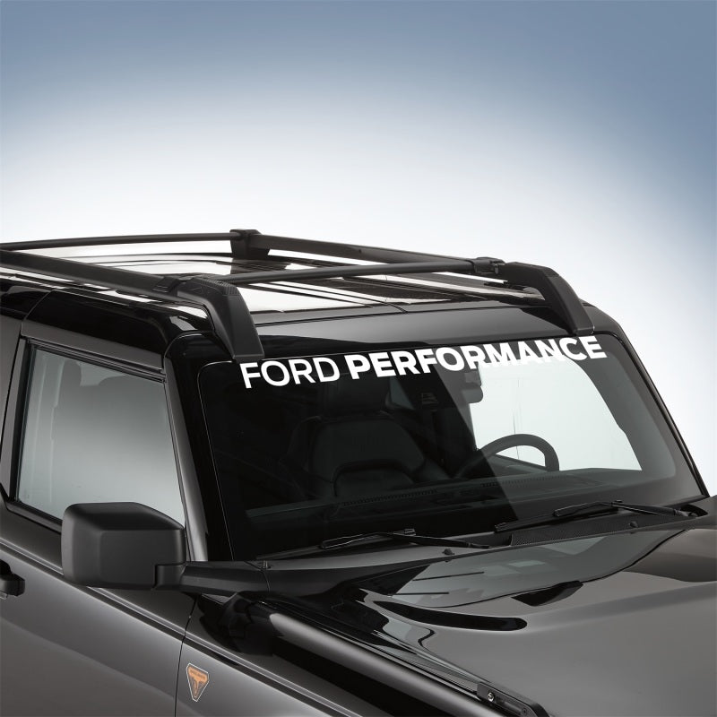 Ford Racing Ford Performance Bronco Windshield Banner - White - M-1820-BRW