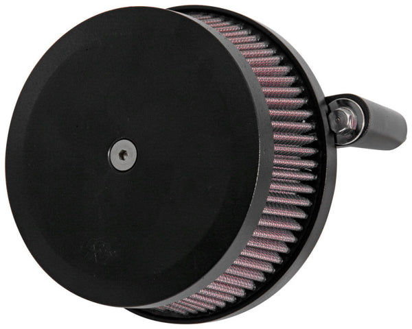 K&N 99+ Harley Davidson Street Metal Intake System - Hammer Black - RK-3933B for 2007-2017 Harley-Davidson FXDB Street Bob - 