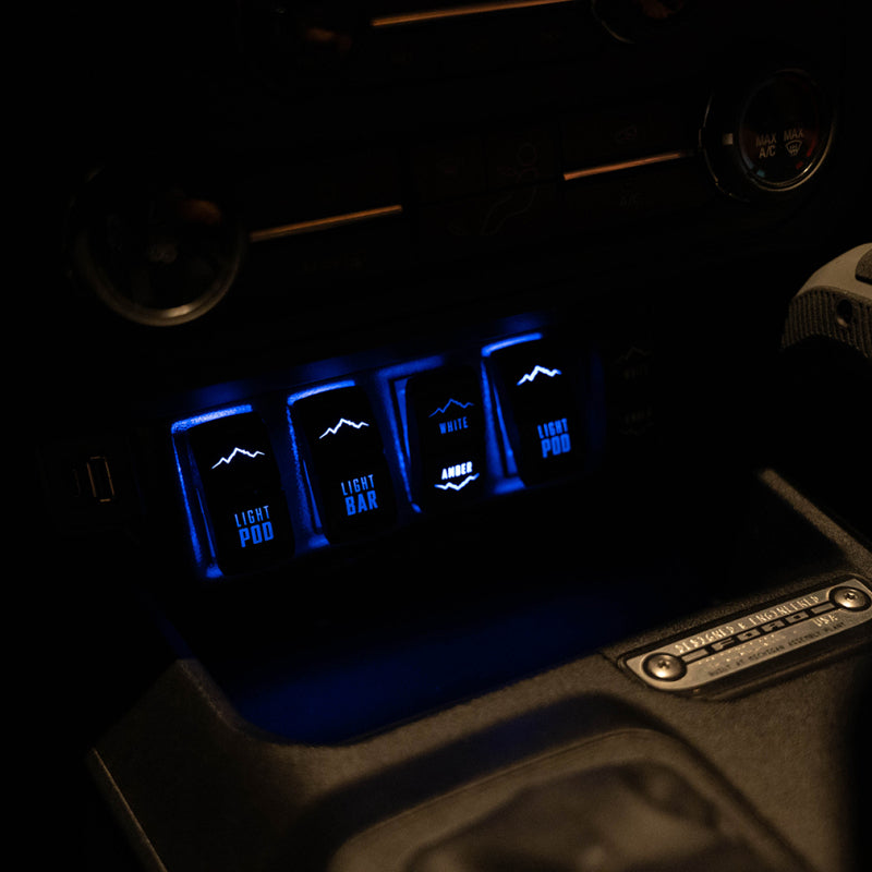 Borne Off-Road 21+ Bronco Light Pods 4pc Ditch 3x3 Flood - BNLT-BR-21-DT4F