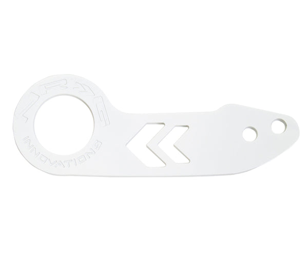 NRG Universal Rear Tow Hook - White Powder Coat - TOW-110WT - front view