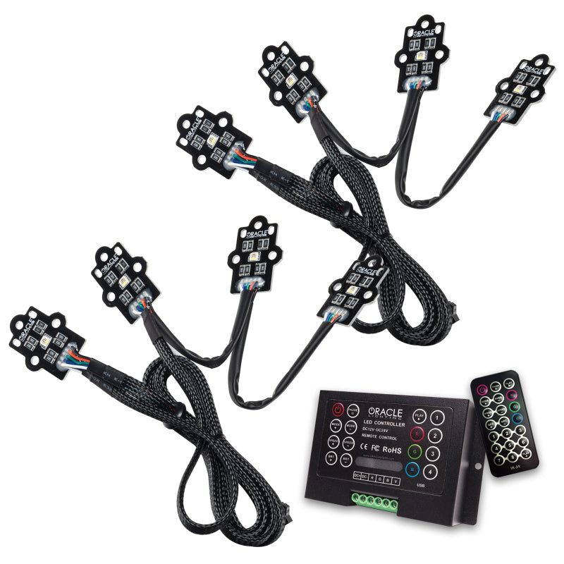 Oracle 21-22 Nissan Titan RGB+W Headlight DRL Upgrade - ColorSHIFT w/ 2.0 Controller SEE WARRANTY - 1463-333