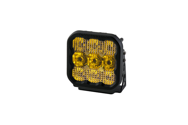 Diode Dynamics SS5 LED Pod Sport - Yellow Combo (Single) - DD6772S by Diode Dynamics - front view