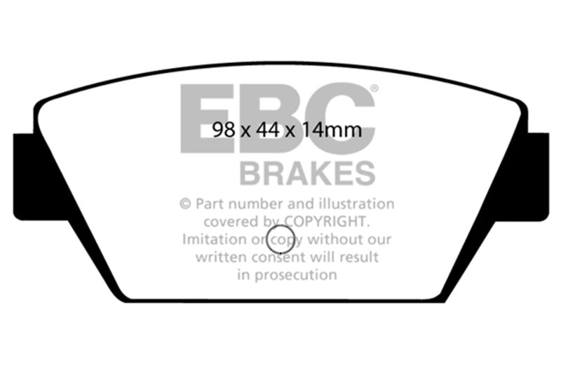 EBC 93-94 Eagle Talon 1.8 Redstuff Rear Brake Pads - DP3576C