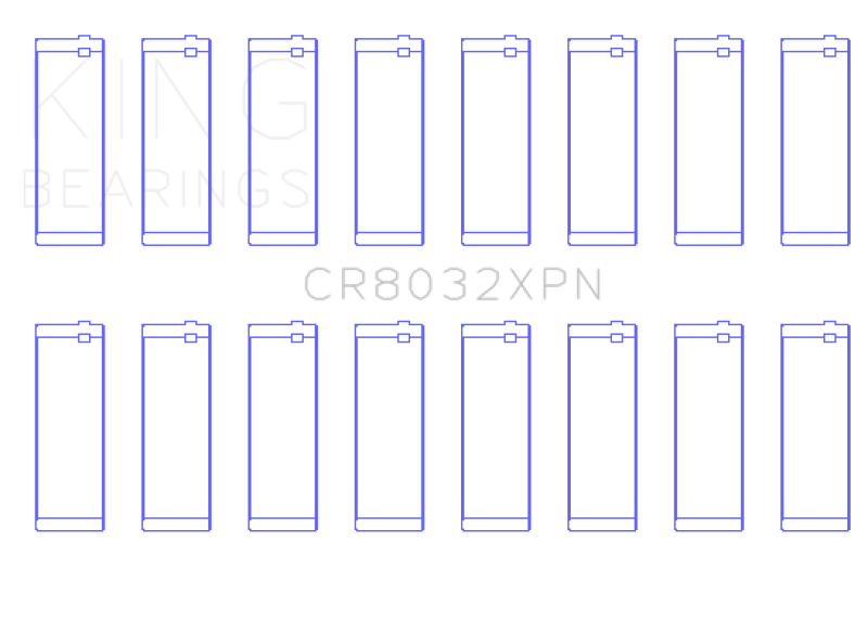 King Chrysler 345/370 16v Connecting Rod Bearing Set - CR8032XPN