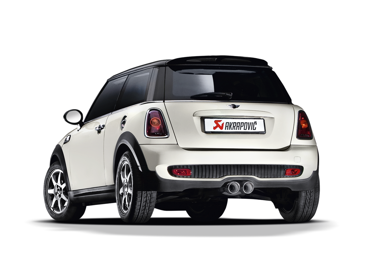Akrapovic 07-14 MINI Cooper S (R56) Evolution Line Cat Back (SS) w/ Carbon Tips - ME-MIN/TI/1H-C