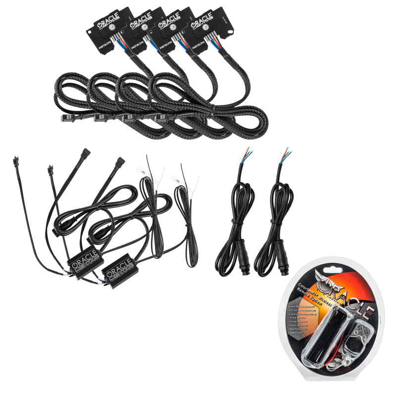 Oracle Jeep Wrangler JL/Gladiator JT RGB+W Headlight DRL Upgrade Kit - ColorSHIFT SEE WARRANTY - 1346-330