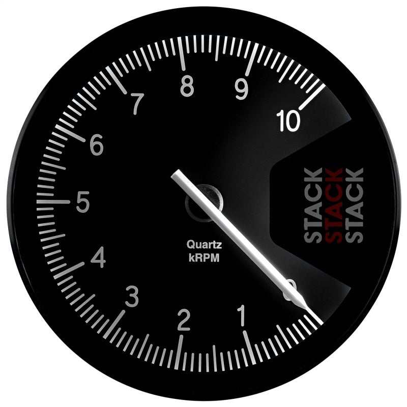 Autometer Stack Professional Action Replay 125mm 0-10K RPM Tachometer - Black - ST430-010