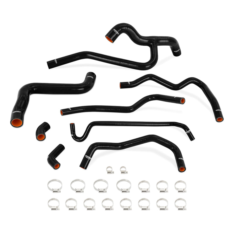 Mishimoto 05-10 Mustang V6 Silicone Radiator &amp; Heater Hose Kit - Black - MMHOSE-MUS40-05BK