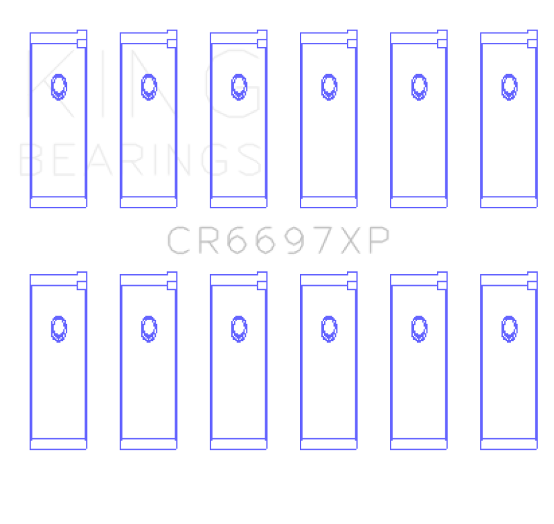 King Nissan RB25/RB26 (Size STD) Performance Rod Bearing Set - CR6697XP