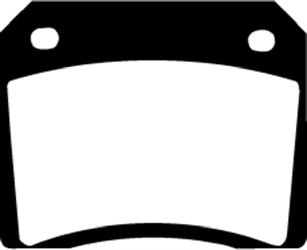 EBC 67-74 Ac 428 7.0 Redstuff Rear Brake Pads - DP3101C for 1976-1993 Jaguar XJS - front view