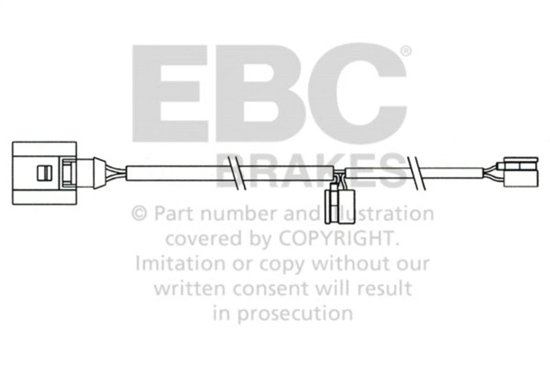 EBC 2008 Porsche Cayenne (1st Gen) 4.8L Turbo Rear Wear Leads - EFA158