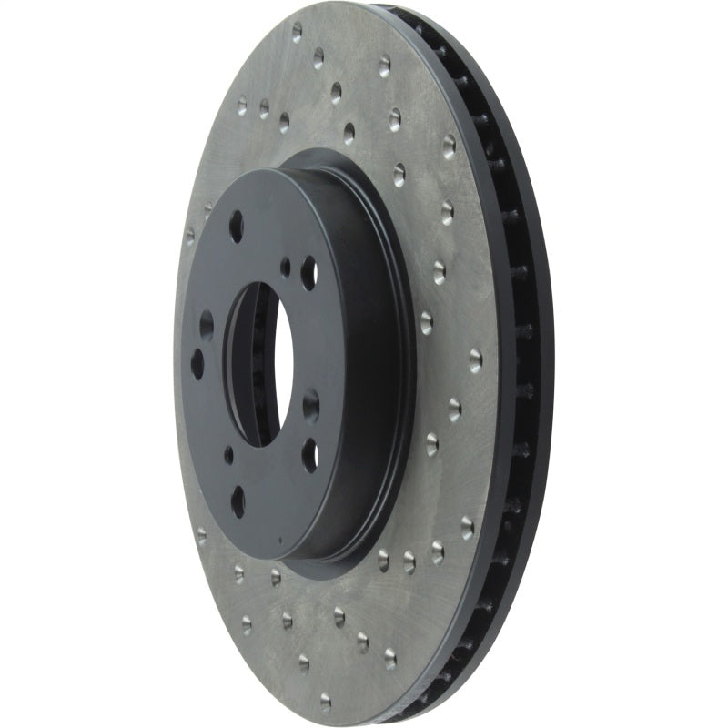 StopTech 06-18 Honda Civic Cryo Drilled Sport Left Front Rotor - 128.40036CL