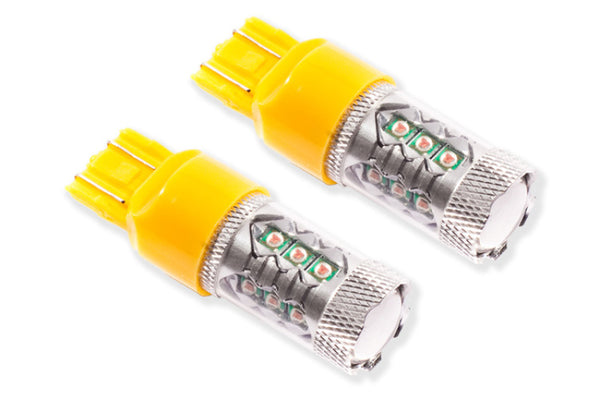 Diode Dynamics 7443 LED Bulb XP80 LED - Amber (Pair) - DD0114P for 2004-2020 Acura MDX - front view