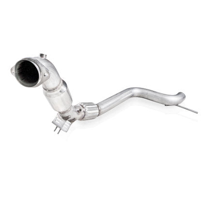 STAINLESS WORKS Mustang EcoBoost 2015-2018 Catted Downpipe Factory Connect- Stainless (2015-2018 2.3L Ecoboost ONLY)