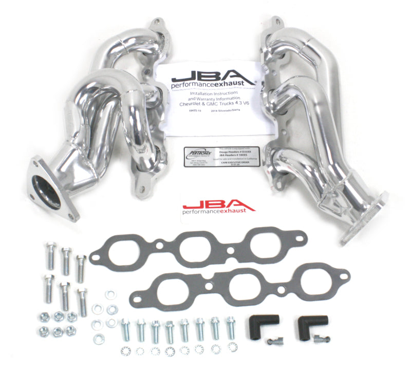 JBA 14-20 GM Truck 4.3L V6 1-5/8in Primary Silver Ctd Cat4Ward Header - 1842S-10JS
