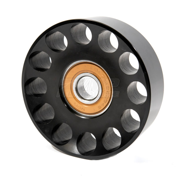 VMP 100 mm Billet Aluminum Idler Pulley 6-/8-/10-Rib - VMP-100-S-B by VMP - front view