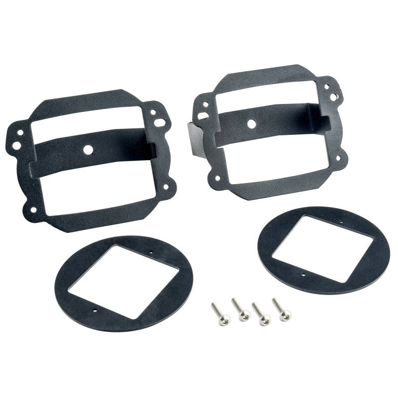 Oracle Jeep JK Fog Light to Cube Light Conversion Mount Brackets (Pair) w/ Bezel SEE WARRANTY - 2179-504