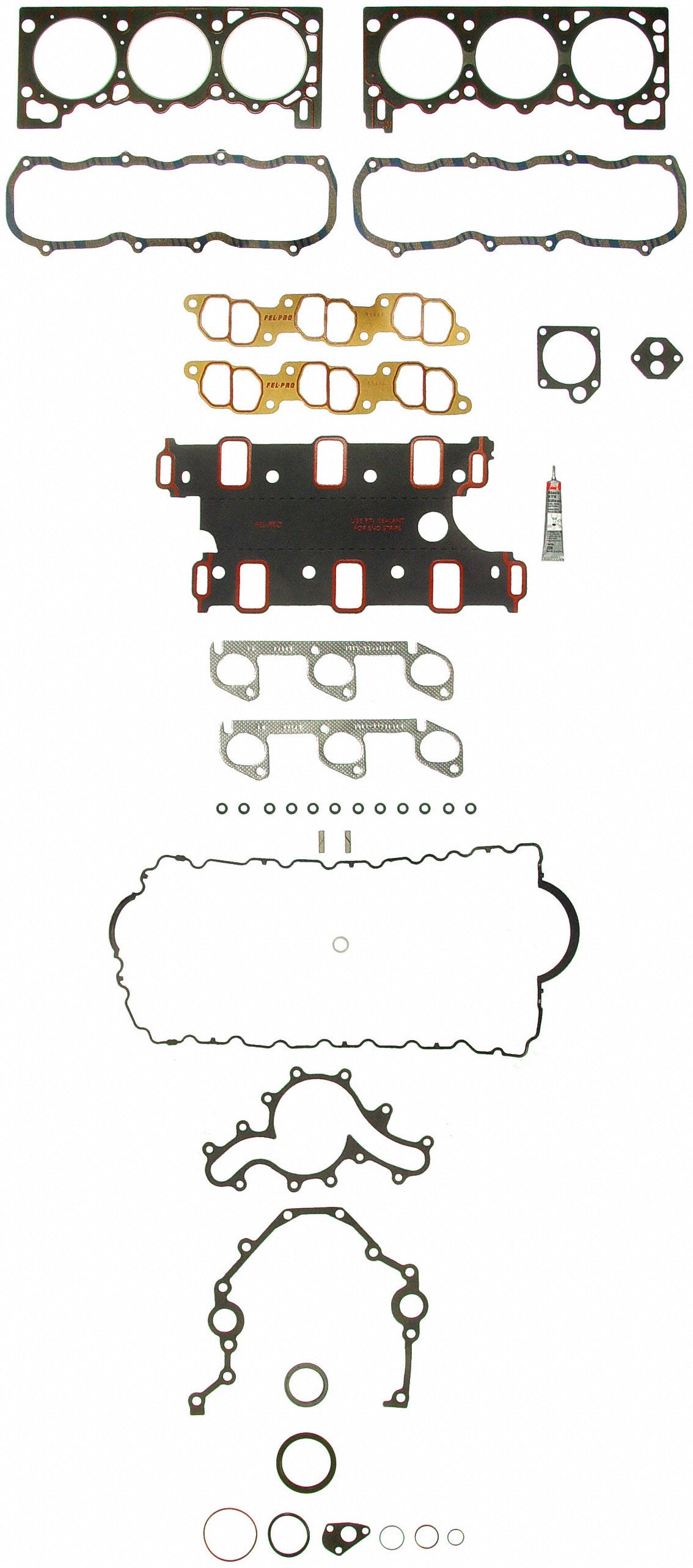 Fel-Pro Ford Ranger 260-1652 Engine Gasket Set - 2601652 for 1990-1993 Ford Ranger - front view
