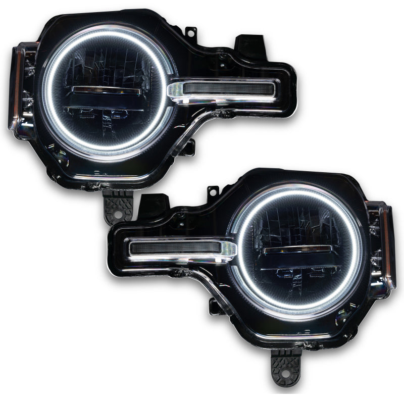 Oracle 2021 Ford Bronco Base Headlight LED Halo Kit - ColorSHIFT - w/ 2.0 Controller SEE WARRANTY - 1470-333