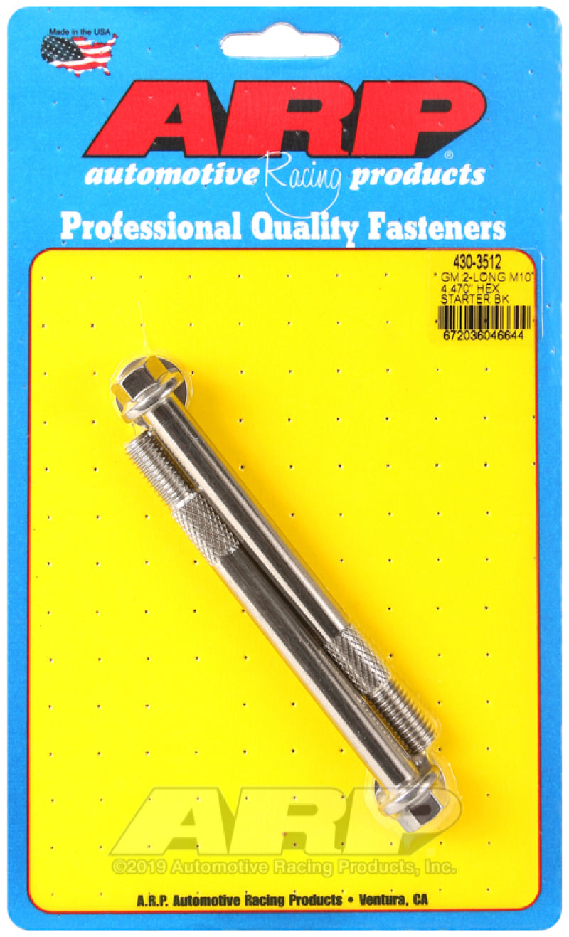 ARP GM M10 X 4.470in Hex SS Starter Bolt Kit - 430-3512