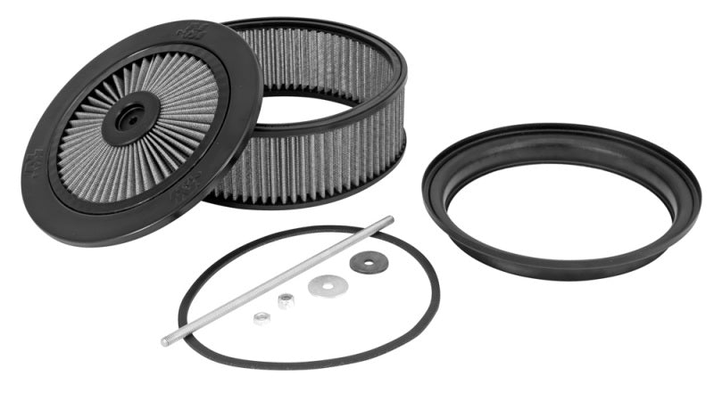 K&N X-Stream Top Assembly 9n OD 7.313in Neck Flange 3in H - 66-3330R by K&N Engineering - angle view