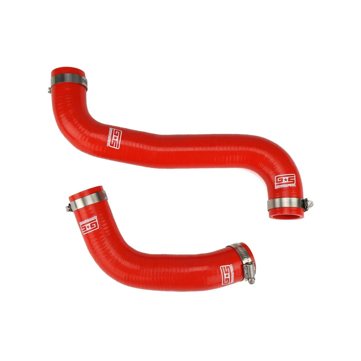 GrimmSpeed 08-14 Subaru WRX / 08-17 Subaru STi / 09-13 Subaru Forester XT Radiator Hose Kit - Red - GRM405326