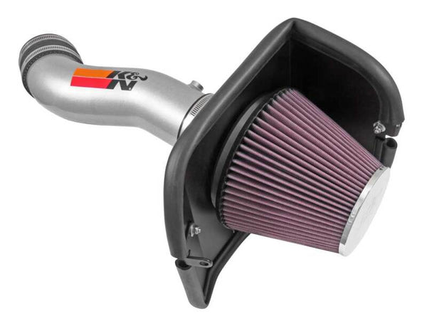 K&N 14-15 Jeep Cherokee 3.2L V6 High Flow Performance Intake Kit - 77-1569KS for 2014-2018 Jeep Cherokee - front view