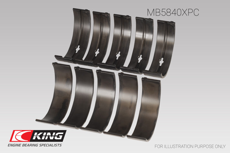 King Engine Bearings Chrysler 300 Srt8 (Size STDX) Main Bearing Set - MB5840XPCSTDX