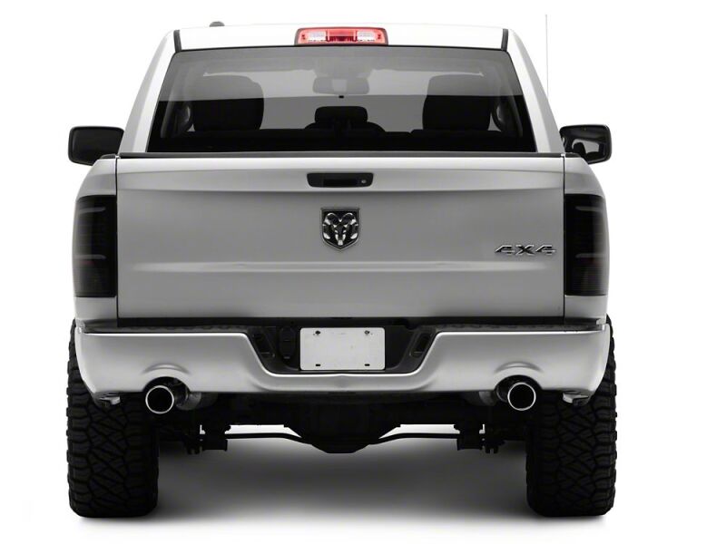 Raxiom 09-18 Dodge RAM 1500 Axial Series LED Tail Lights- Black Housing- Smoked Lens - R113540 - close-up view