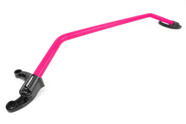 Perrin 2008+ WRX/STI Front Strut Brace - Hyper Pink - PSP-SUS-056HP for 2015-2021 Subaru WRX STI - front view