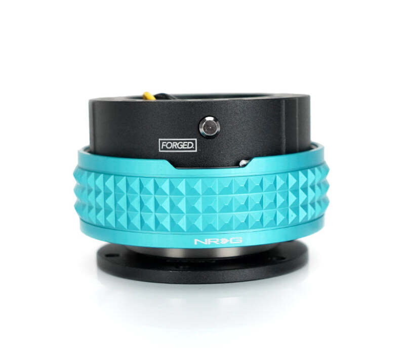 NRG Quick Release Kit - Pyramid Edition - Black Body / Minty Fresh Pyramid Ring - SRK-210BK-MF - close-up view