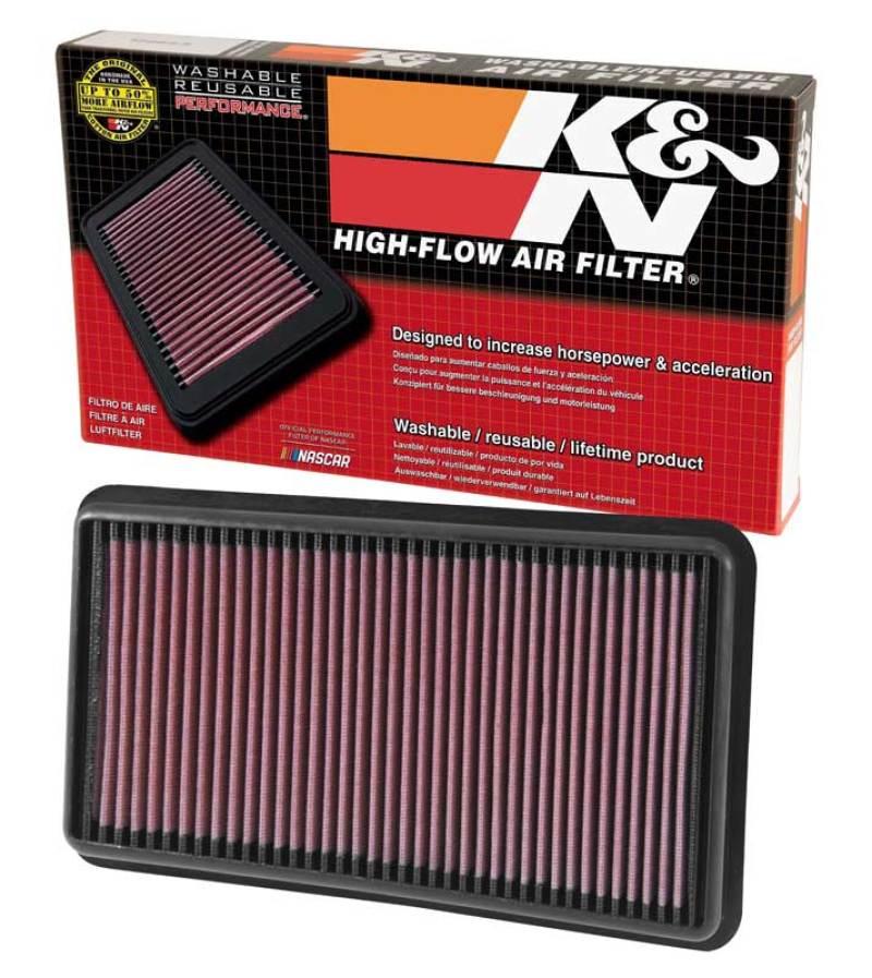 K&N Replacement Panel Air Filter for 2015 Chrysler 200 2.4L L4 - 33-5025 for 2015-2017 Chrysler 200 - detail view