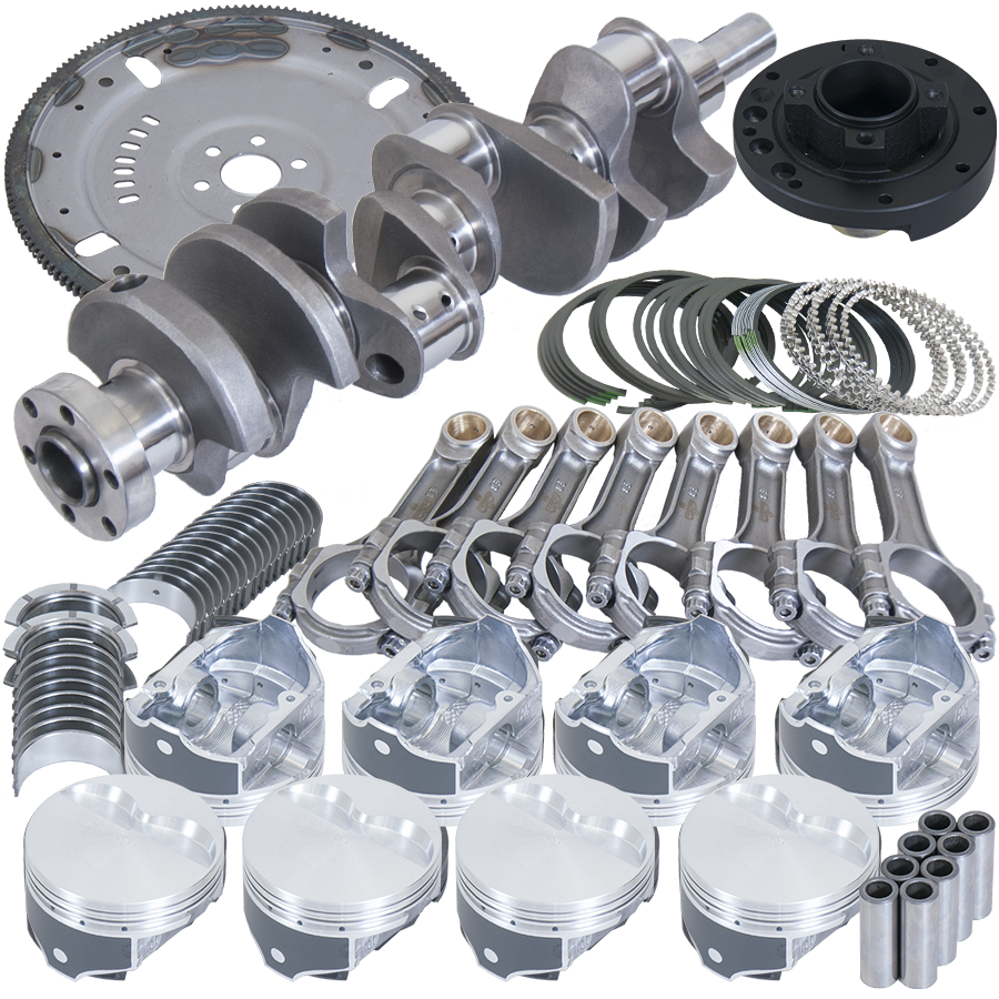 Eagle Ford 302 3.400in Crank 5.400in I-Beam Rods -5cc 4.040in Pistons 164 Tooth FP Balanced Assembly - B16622MA040 - front view