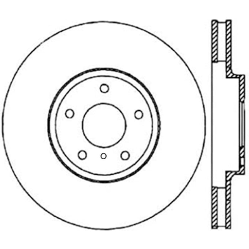 Stoptech 06-07 350Z / 05-07 G35 / 06-07 G35X Front CRYO-STOP Rotor - 120.42080CRY