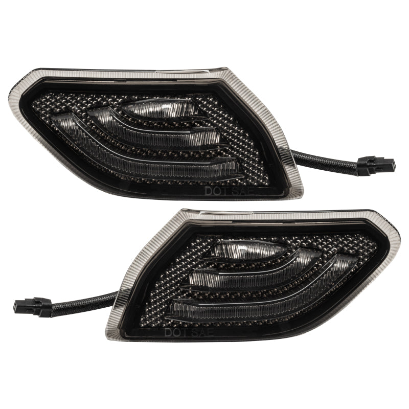 Oracle Jeep Wrangler JL Smoked Lens LED Front Sidemarkers SEE WARRANTY - 5853-504