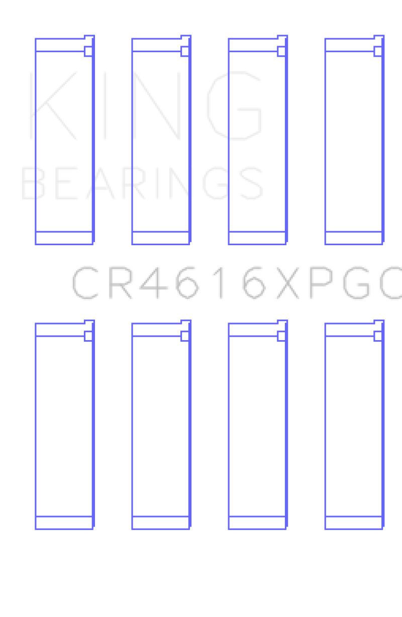 King Subaru Fa20/ Toyota 4U-GSE (Size 0.05) Connecting Rod Bearing Set - CR4616XPGC0.5