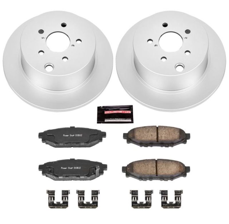 Power Stop 16-18 Subaru Crosstrek Rear Z17 Evolution Geomet Coated Brake Kit - CRK6107 for 2012-2023 Subaru Impreza - front v