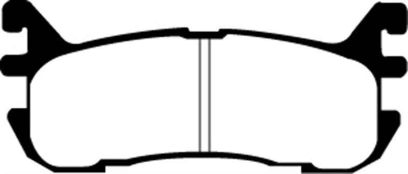 EBC 94-01 Mazda Miata MX5 1.8 Ultimax2 Front Brake Pads - UD635 for 1994-2005 Mazda Miata - front view